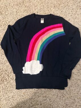 OshKosh B'gosh Navy Sweatshirt with Rainbow and Cloud